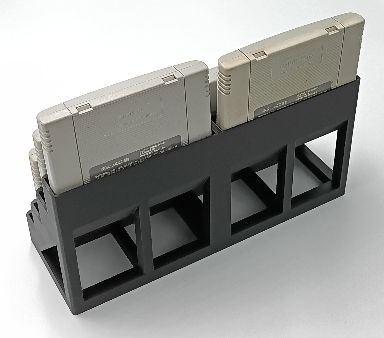 Super Famicom Display Stand Tower Holder Case - Holds 8 Games