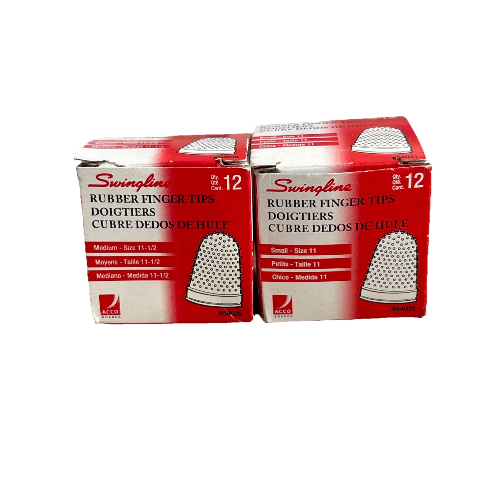 Swingline Medium Rubber Finger Tips | Size 11.5 - NEW 24-Count Bulk Pack
