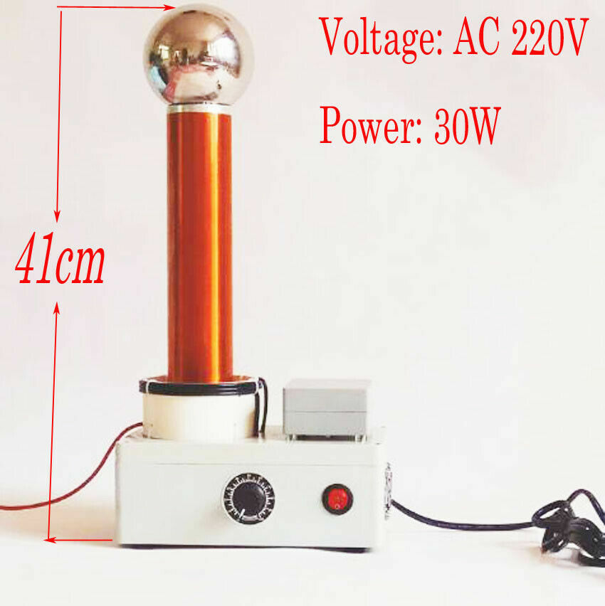 Tesla Coil Spark Gap Lightning Simulator High Frequency AC 220V Wireless