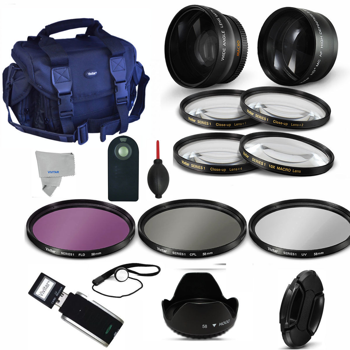 COMPLETE  Accessory Kit for NIKON D90 D60 D5100 D5200 D5300 Digital SLR Camera