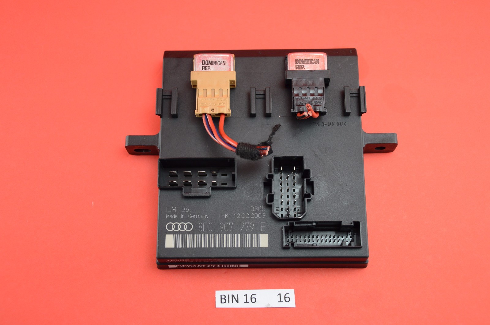B#16 02-06 AUDI A4 S4 (B6) ONBOARD COMFORT BODY COMMUNICATION CONTROL MODULE BCM