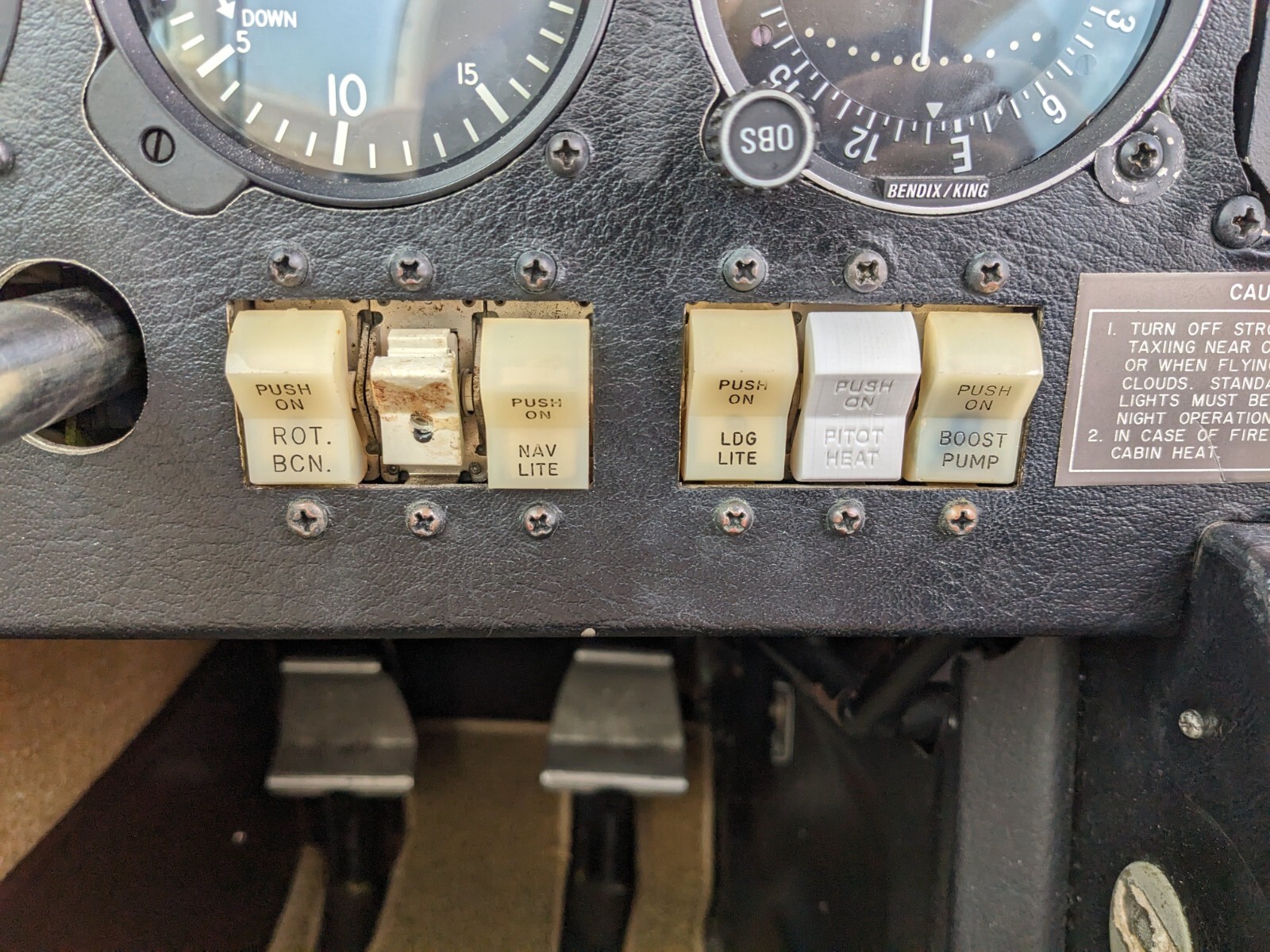 Pitot Heat Mooney Klixon Switch Cover