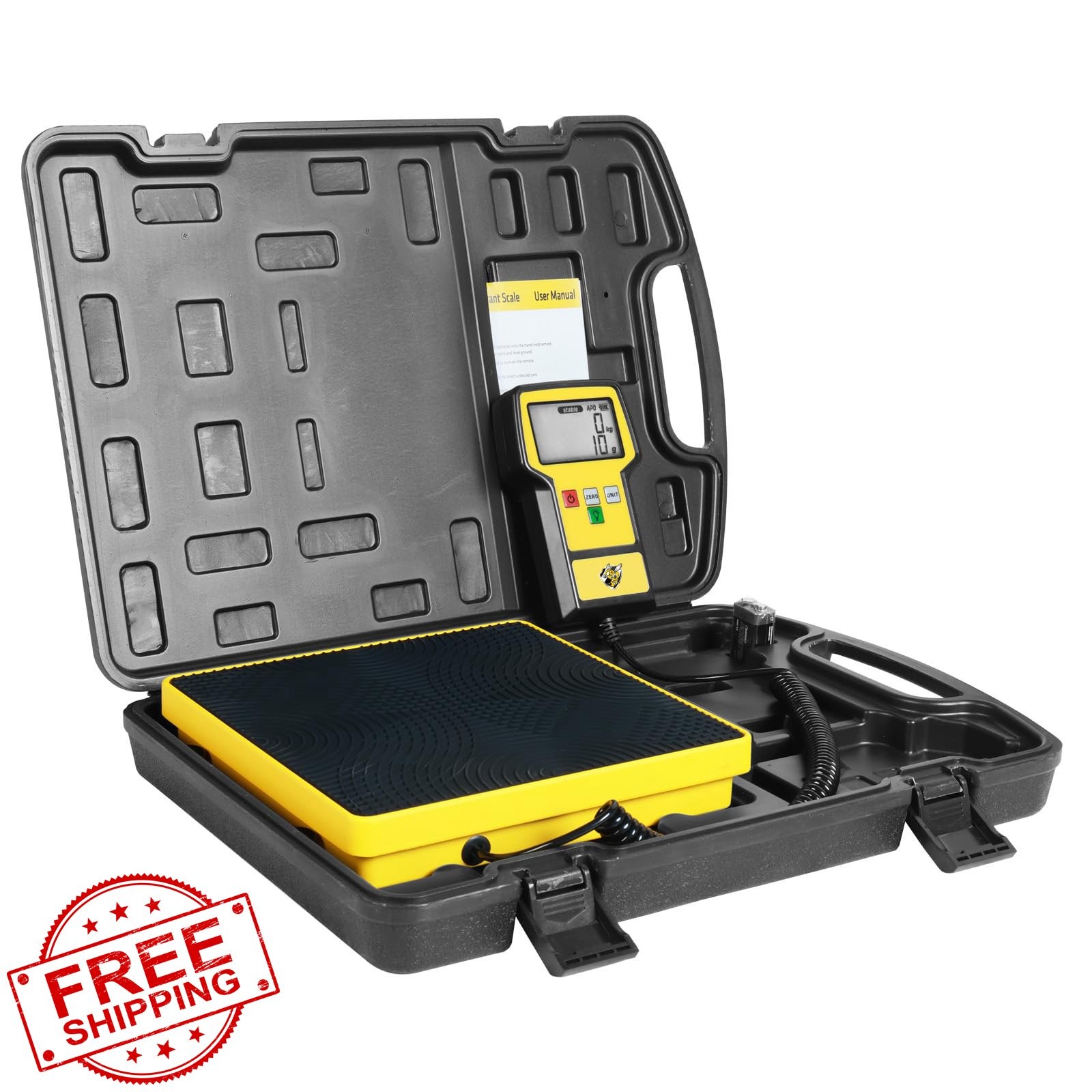 HVAC Refrigerant Scale 110 LBS Electronic Freon Scale with Case