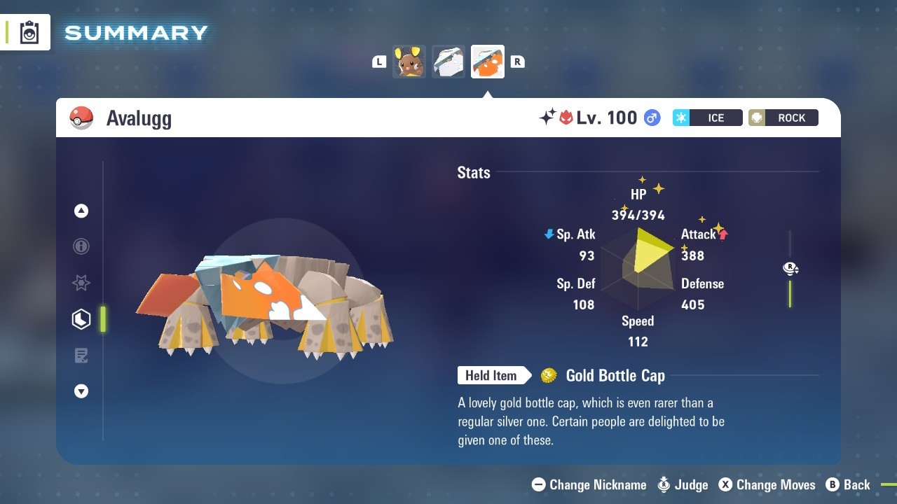 Pokémon Legends: Z-A Shiny Hisuian Avalugg 6iv ✨Max EV✨ ALPHA