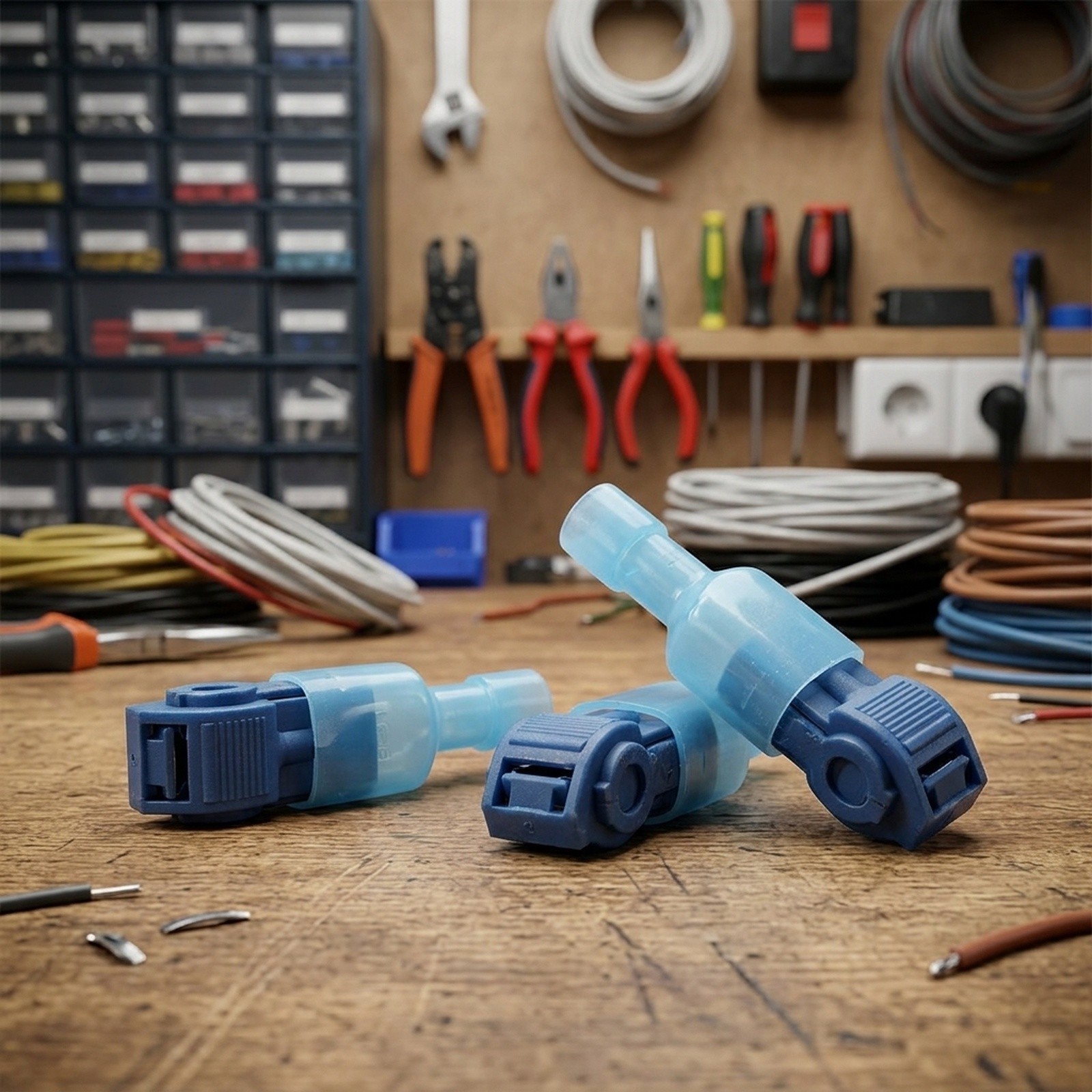 Connector Clamp Clips Kit Electrical Cable Wire Quick Connect Terminals Crimp