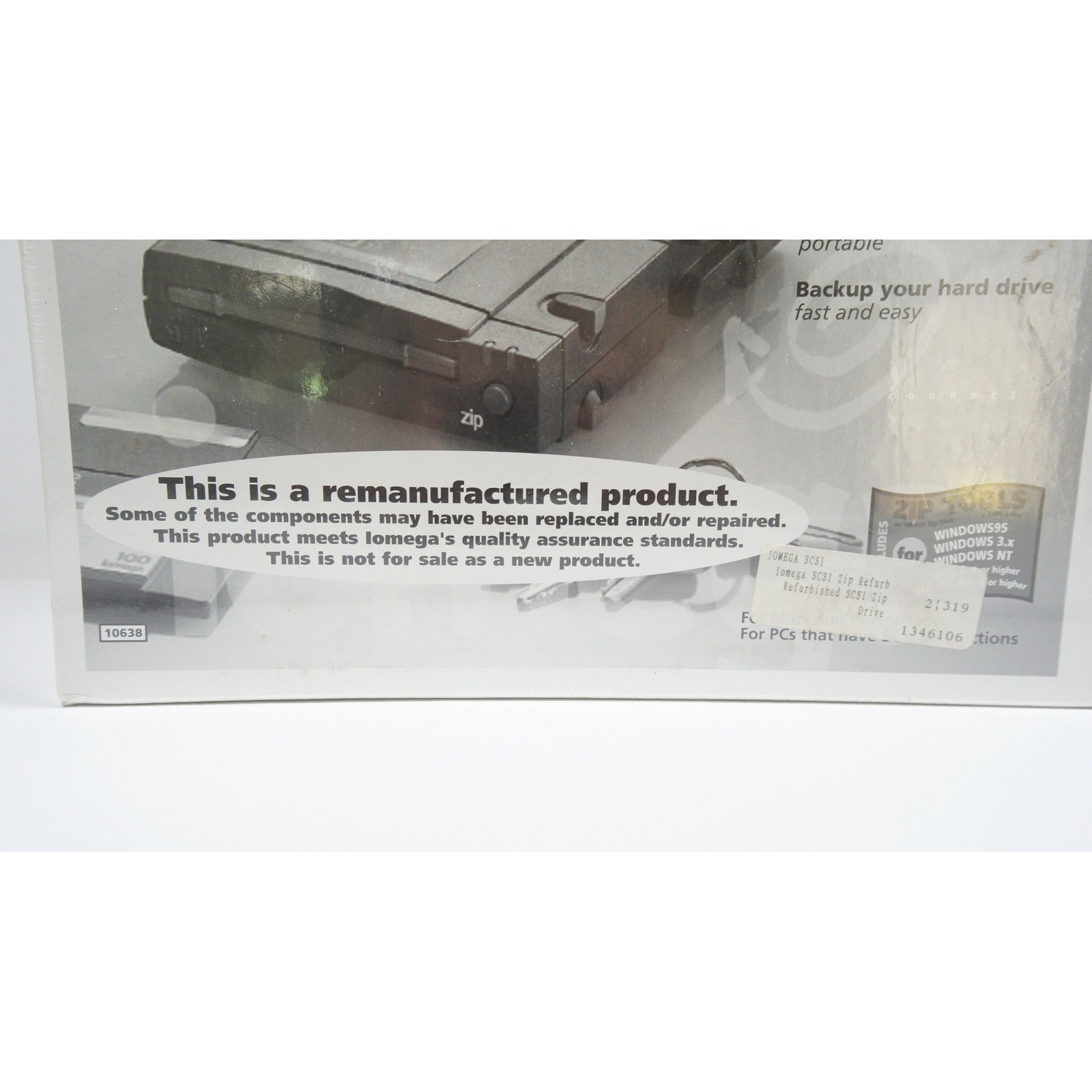 Iomega Zip 100 SCSI External Drive 100MB Portable Storage