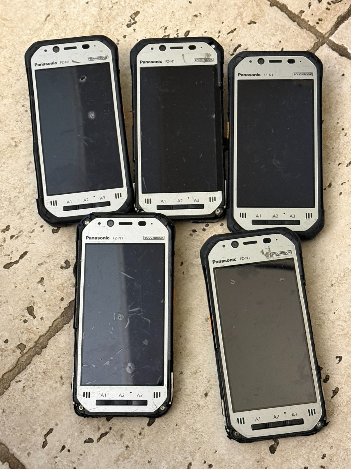 (Lot of 5) Panasonic FZ-N1 Toughpad Handheld Computers