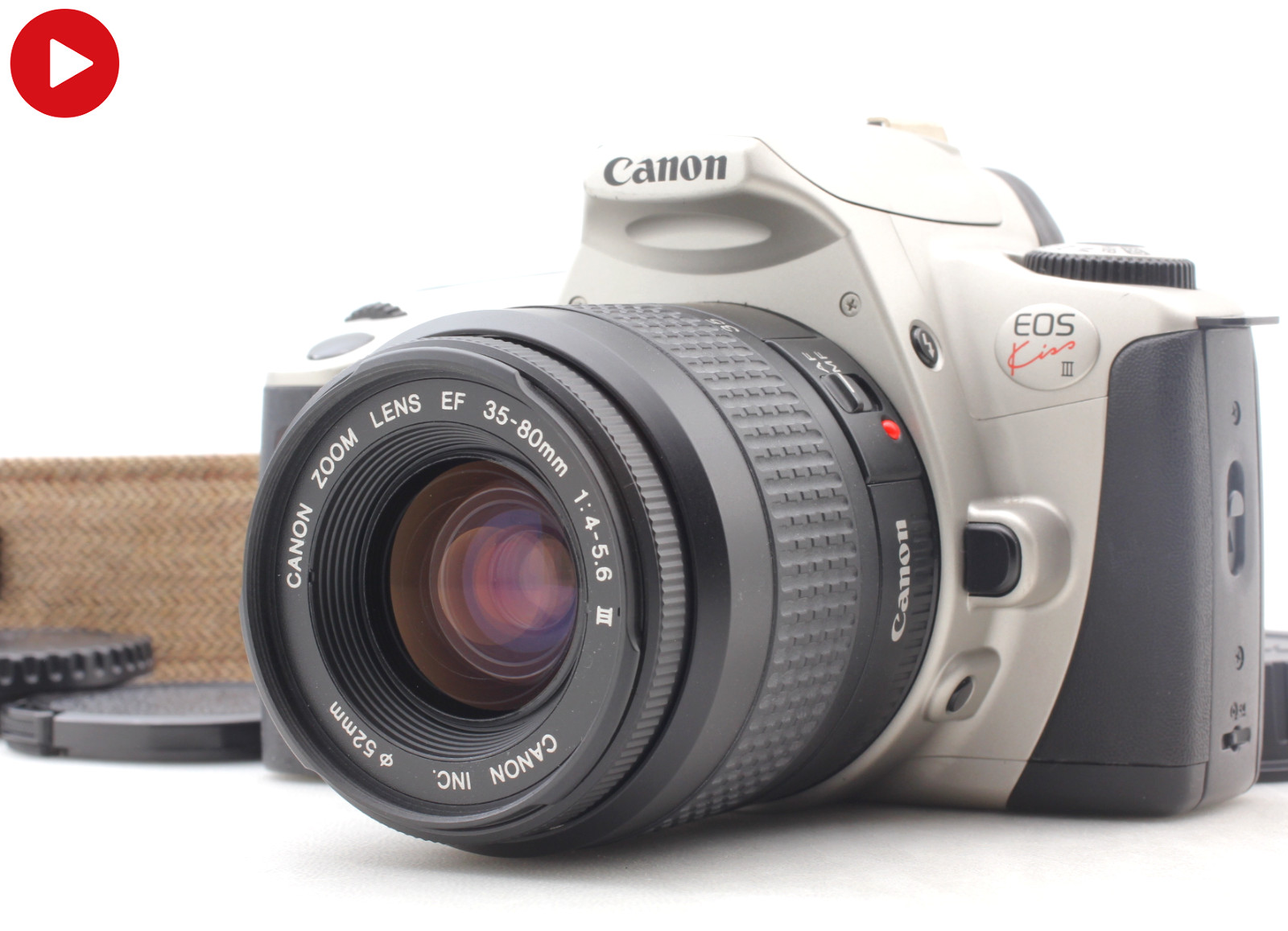 [Near MINT] Canon EOS Kiss III SLR Film Camera Body EF 35-80mm Lens From JAPAN