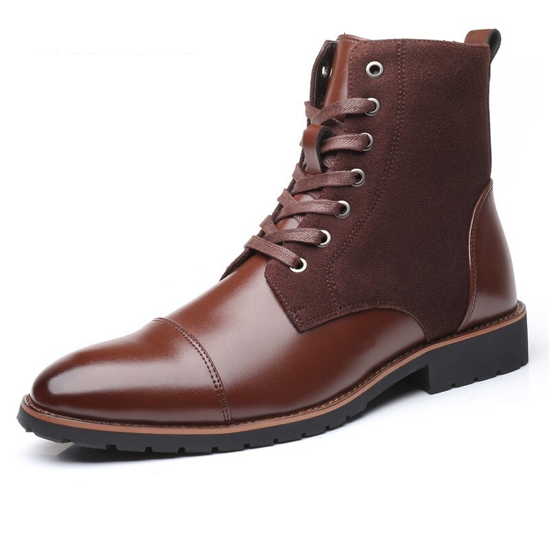 Zapatos Botas En Piel De Vestir Para Hombre Elegantes Casuales Calzado Botines