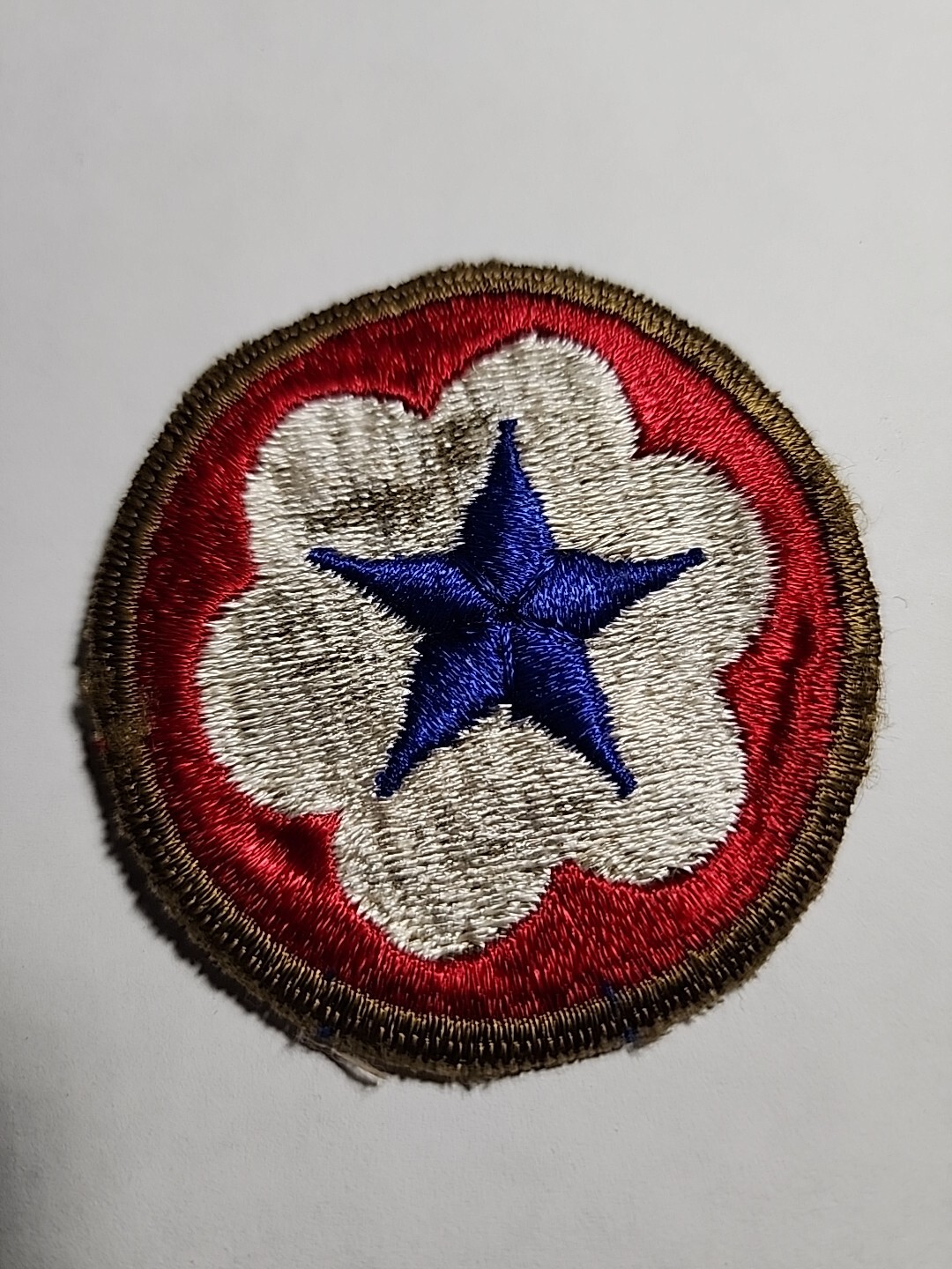 WWII US Army Service Forces Patch Green Border Variation WWII