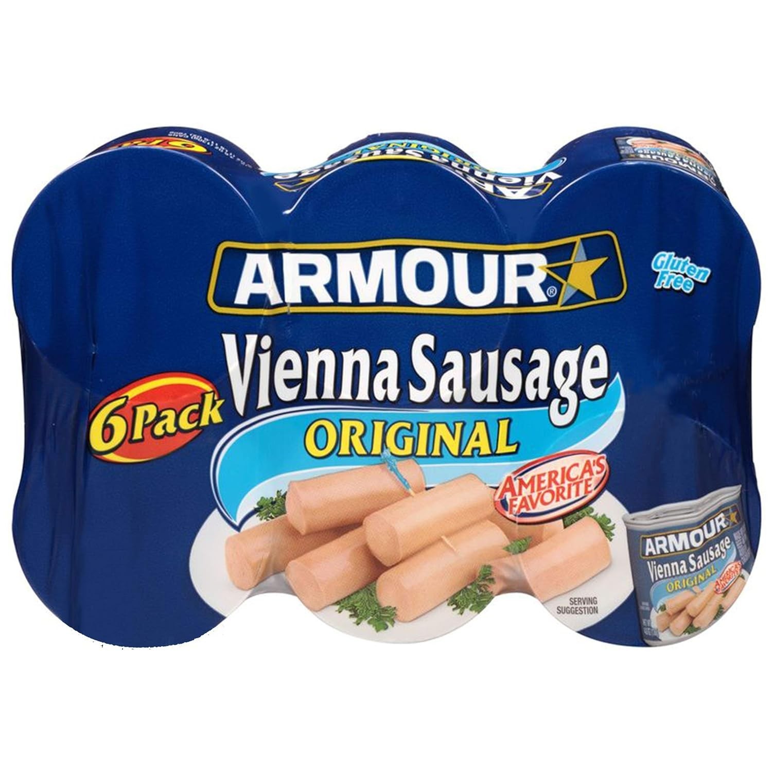 Armour Star Vienna Sausage, Original Flavor, Canned 4.6 Ounce (Pack of 6)