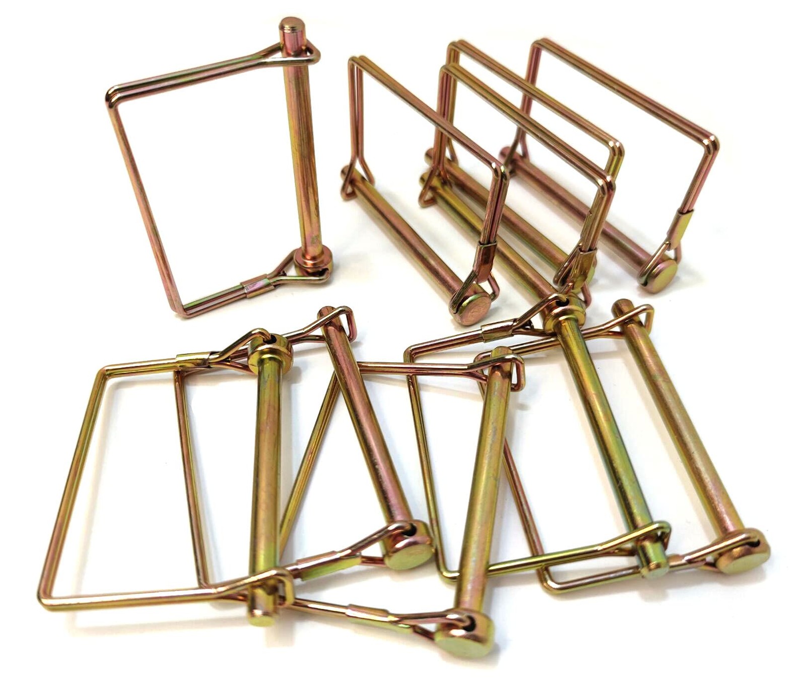 10 Pieces 1/4 Inch Wire Lock Pin, Trailer Coupler Pin,Hitch Diameter