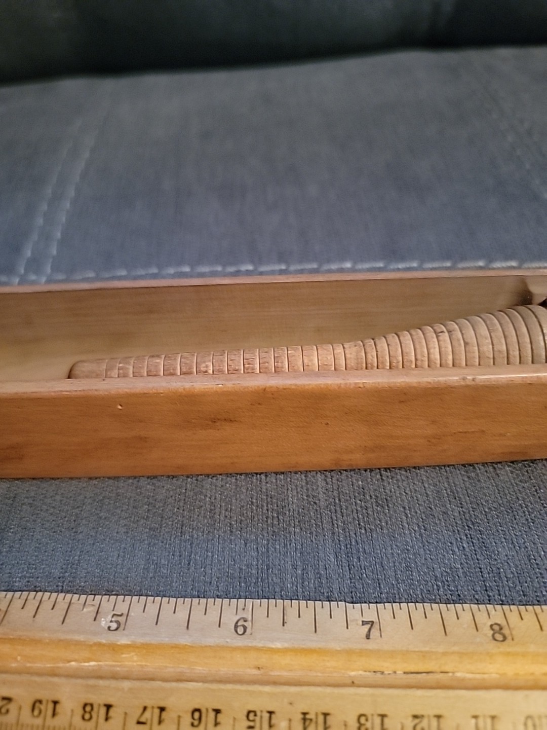 Wooden Boat Shuttle Weaving Loom Tool Vintage.