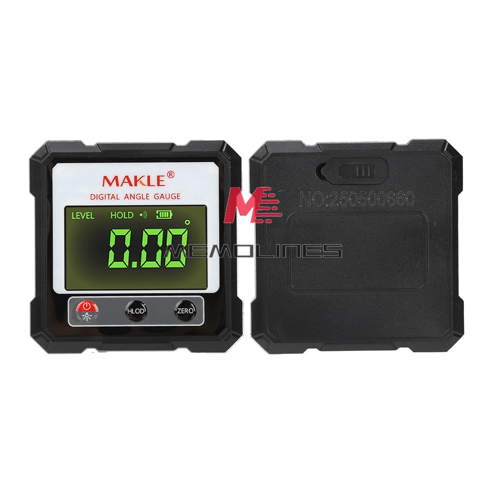 Digital Angle Gauge Finder Rechargeable Magnetic Laser Inclinometer Level Meter