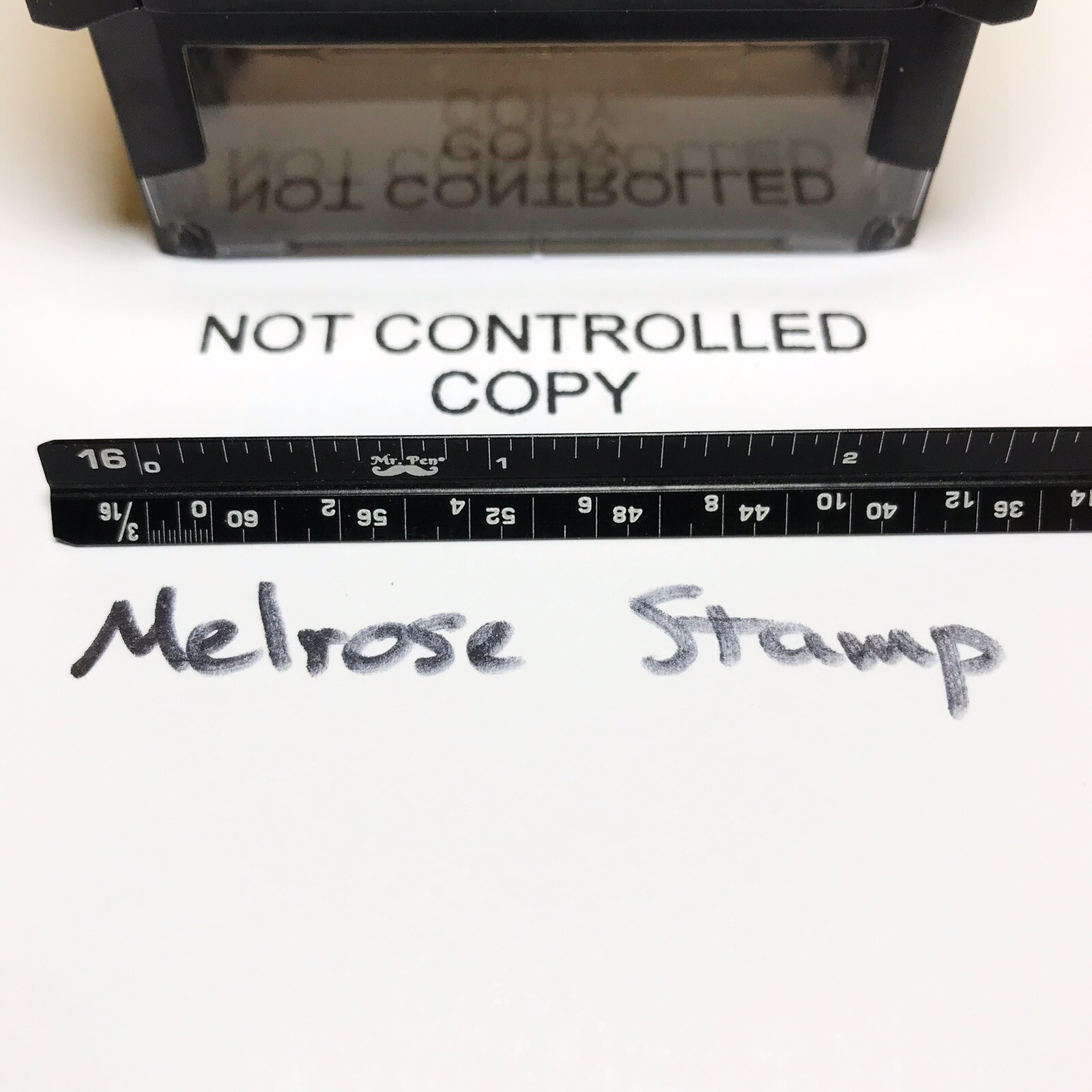 Not Controlled Copy Rubber Stamp Black Ink Self Inking Ideal 4913