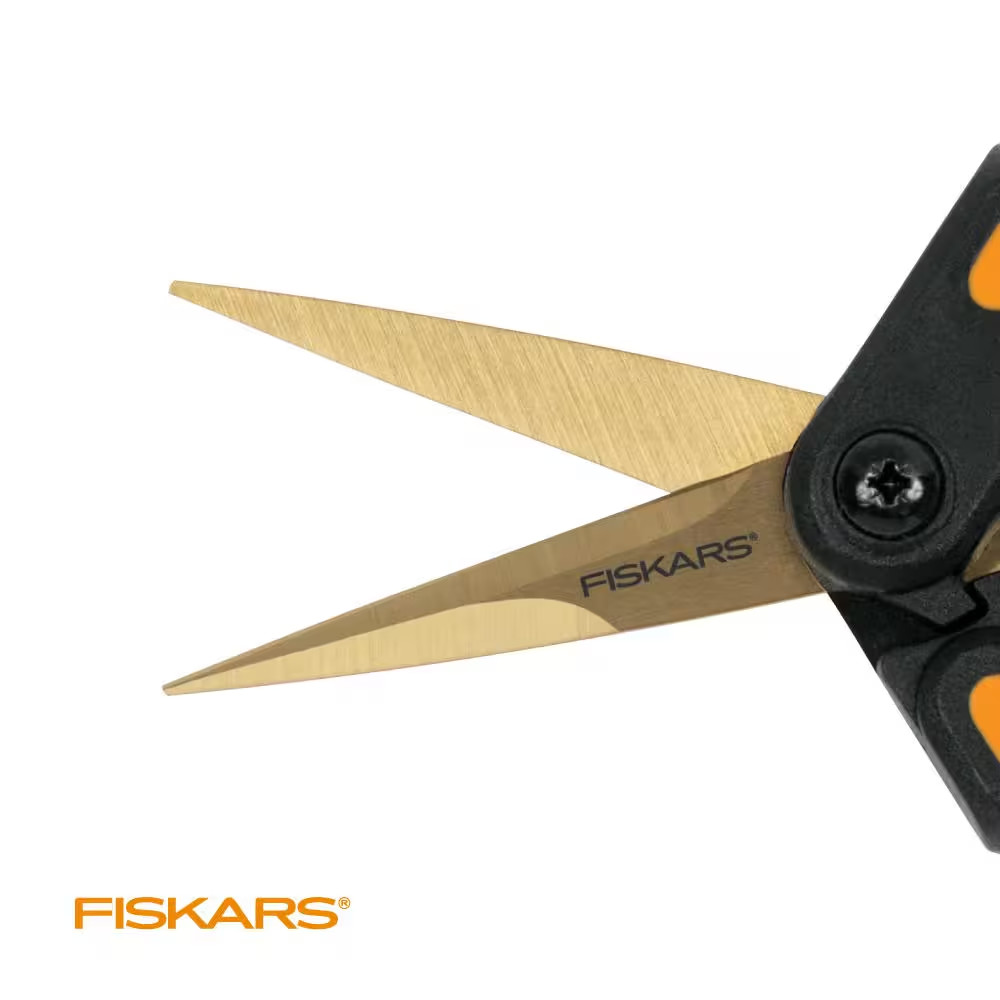 6 In. Titanium Micro-Tip Pruning Shears with Softgrip Handles (2-Pack)