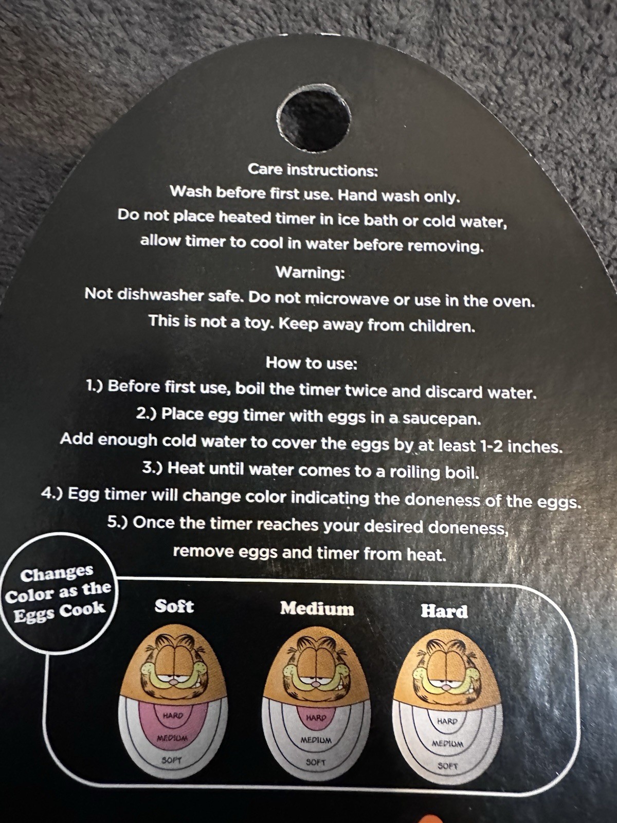 Disney Garfield Egg Timer Changes Colors as the Egg Cooks NEW
