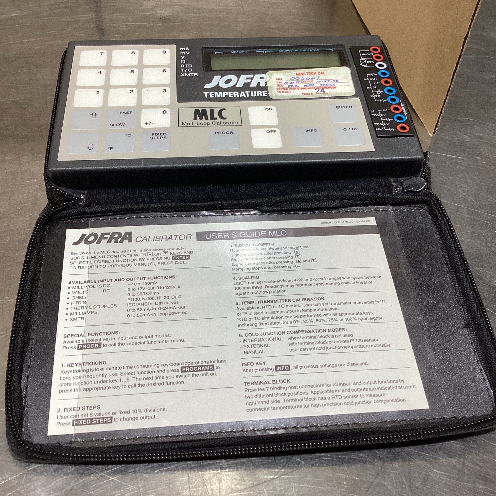 AMETEK JOFRA MLC Multi Loop Calibrator NEW 002027