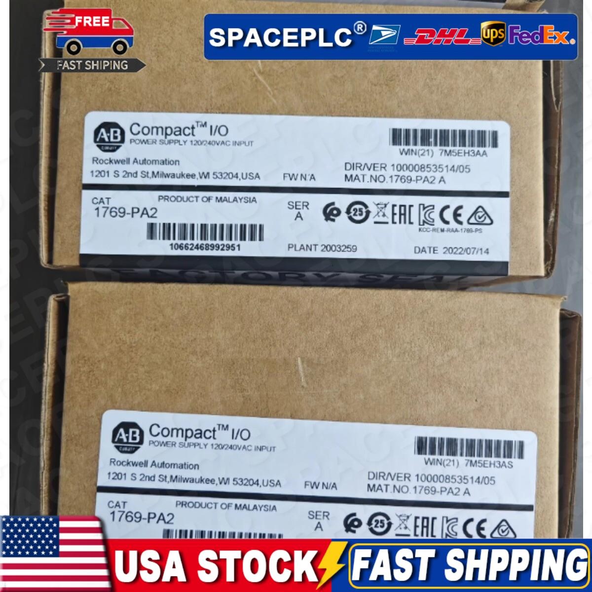 Allen Bradley 1769-PA2 CompactLogix Power Supply SER A