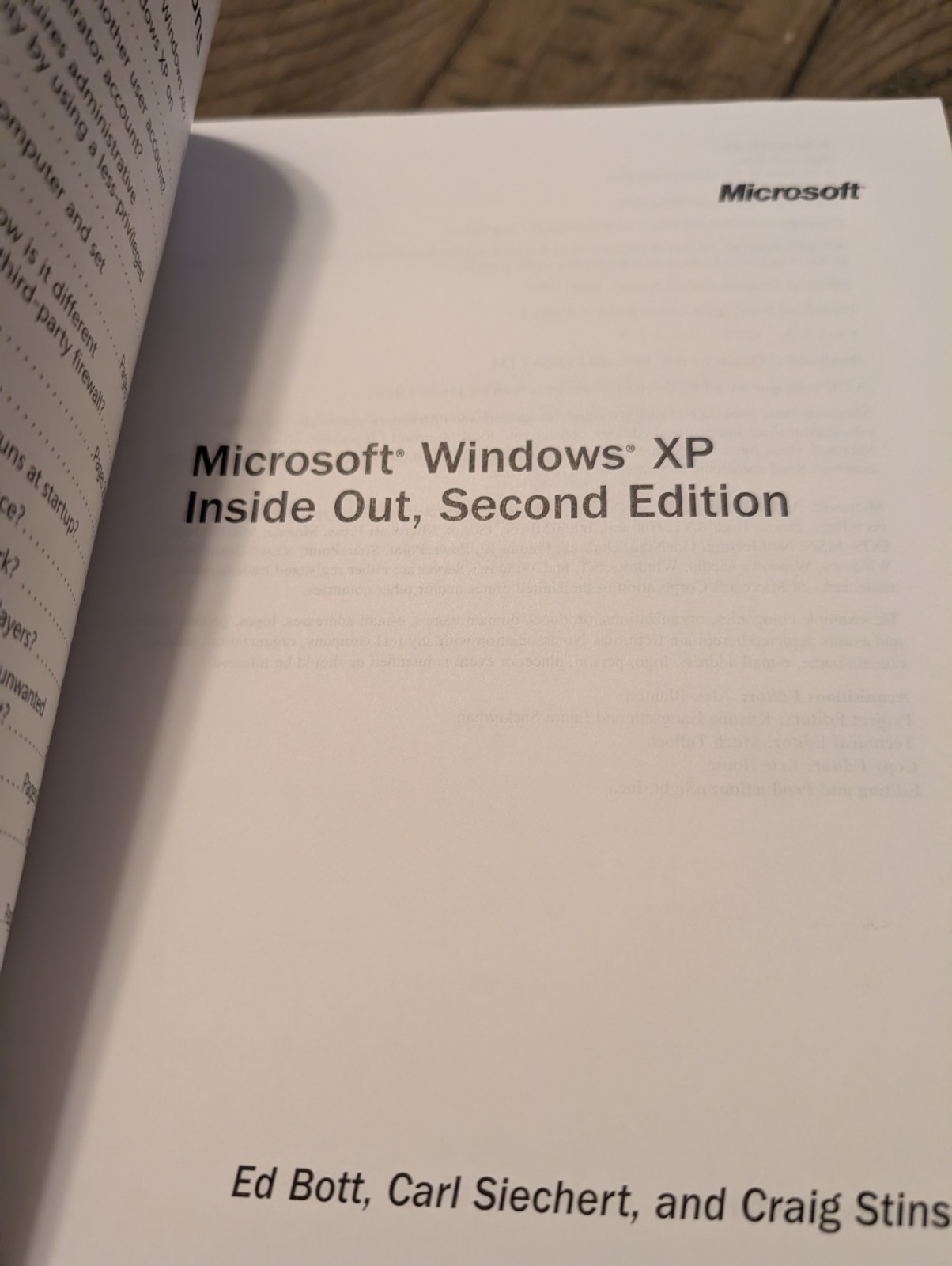Vintage Microsoft® Windows XP Inside Out Sec Edition 2005 w/ CD-ROM New