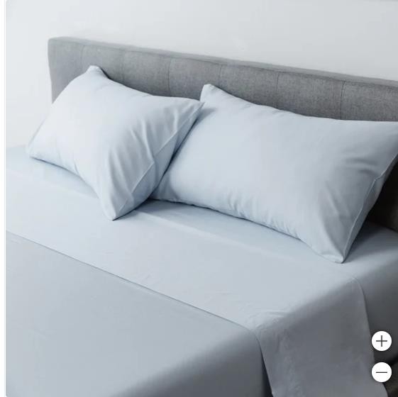 Molecule Bed Sheets Blue Fitted Flat Pillowcase Performance 300 Thread Count