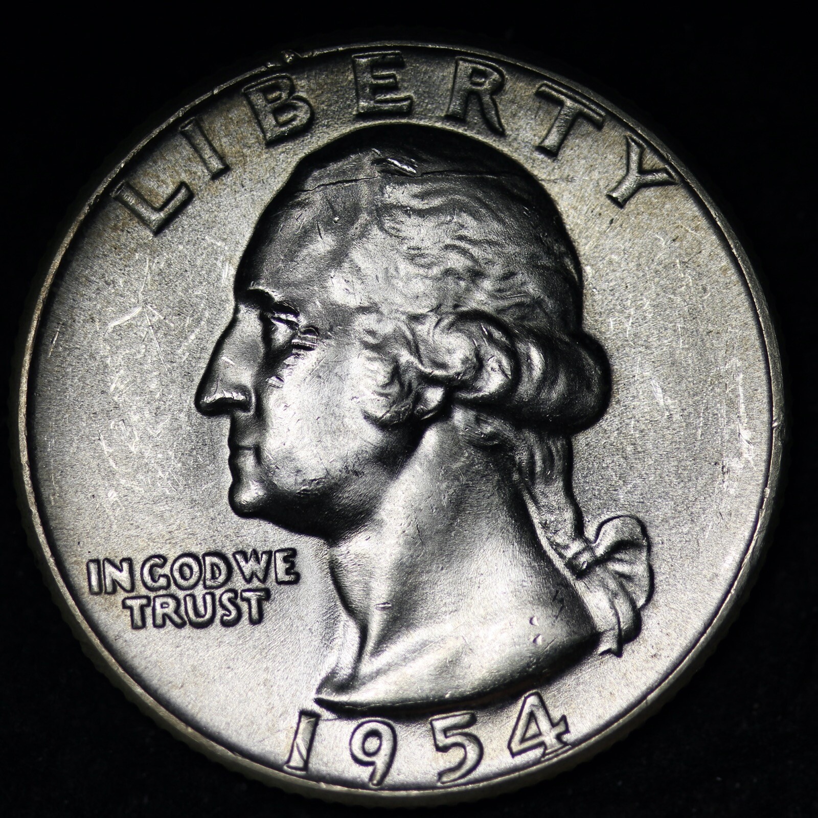 1954 Washington Silver Quarter CHOICE BU *UNCIRCULATED MS FREE SHIPPING E313 SNX