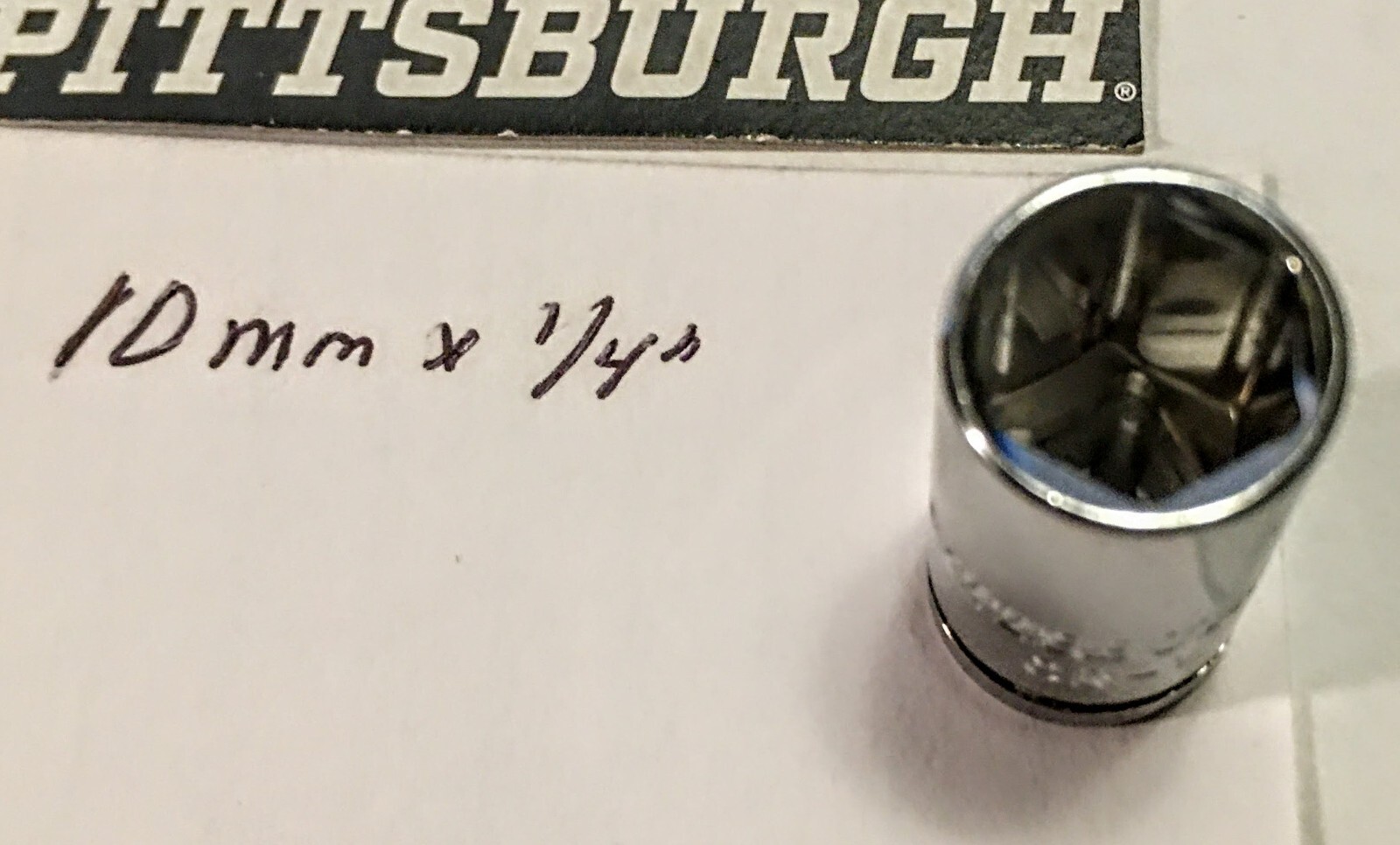 Pittsburgh  10 mm x 1/4" Dr  Socket 6 Point  Free USA Shipping