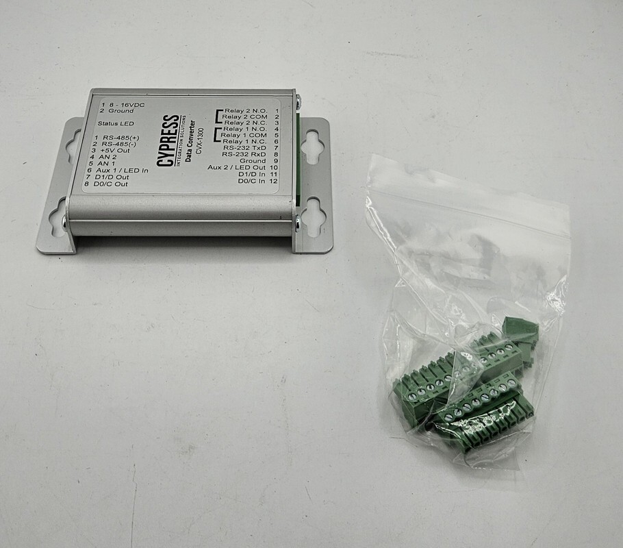 CYPRESS CVX-1300 DATABENDER WIEGAND SIGNAL CONVERTER ACCESS CONTROL MODULE