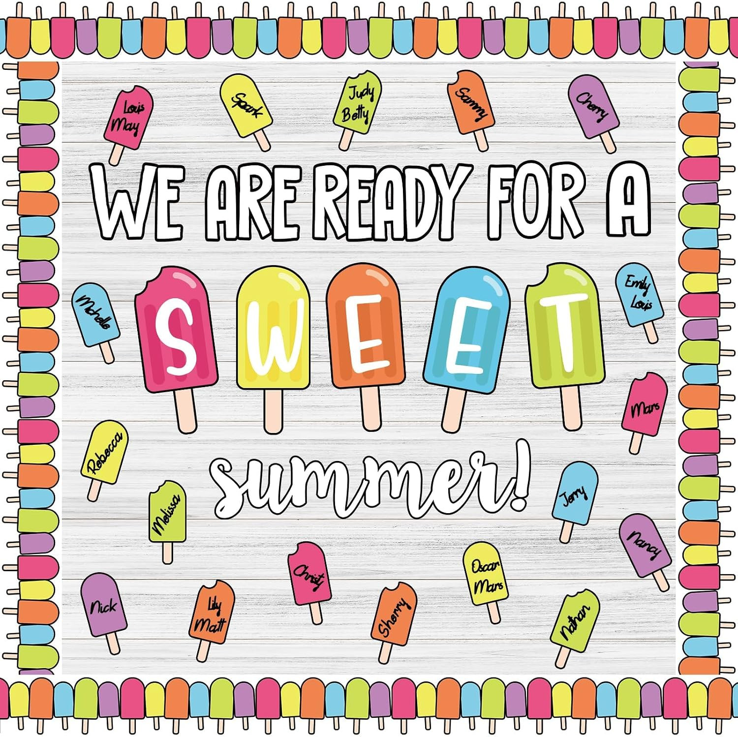 Summer Bulletin Board Decorations, Summer Classroom Decoration Set, Sweet Summer