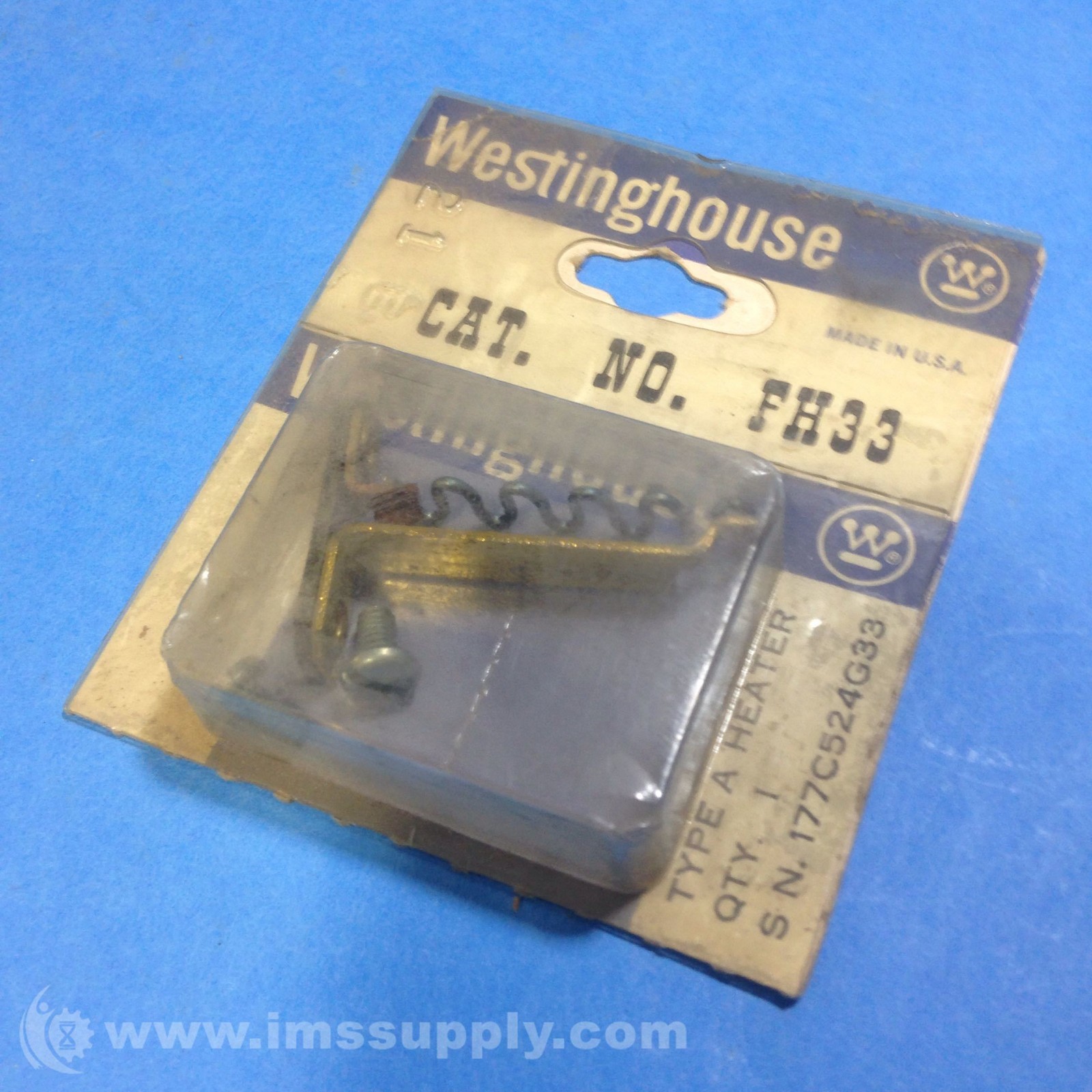 Westinghouse FH33 Type A Overload Heater FNOB