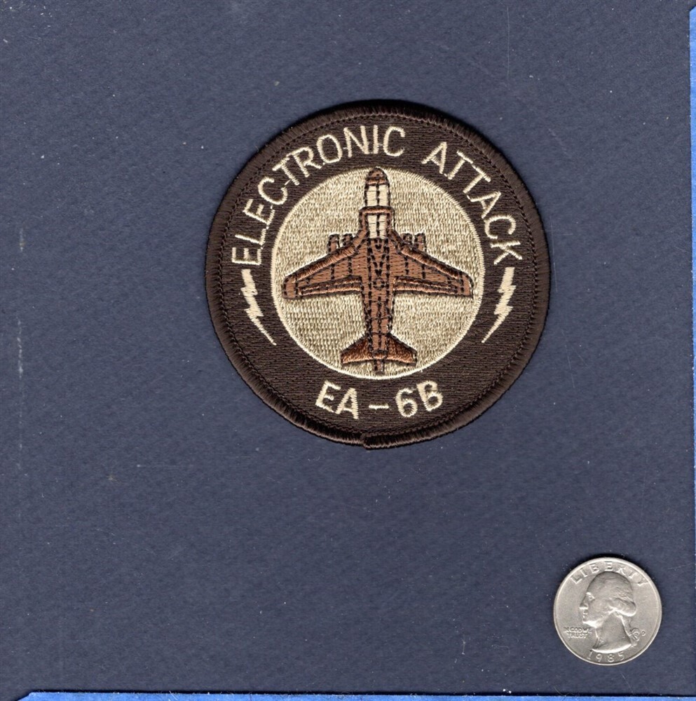 Electronic Attack EA-6B PROWLER USMC VMAQ Navy VAQ Grumman Squadron Bullet Patch