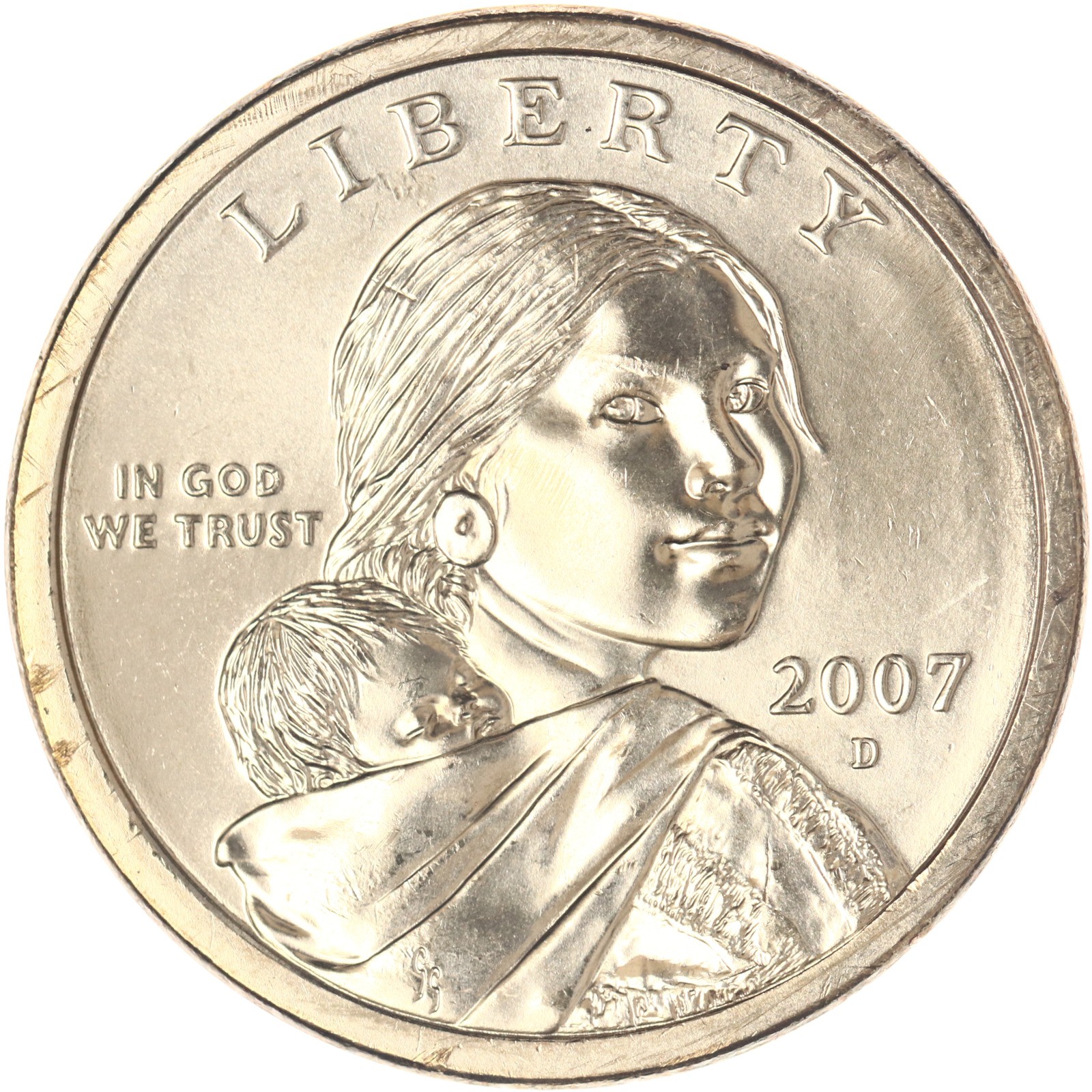 2007 D Native American Sacagawea Dollar Choice BU