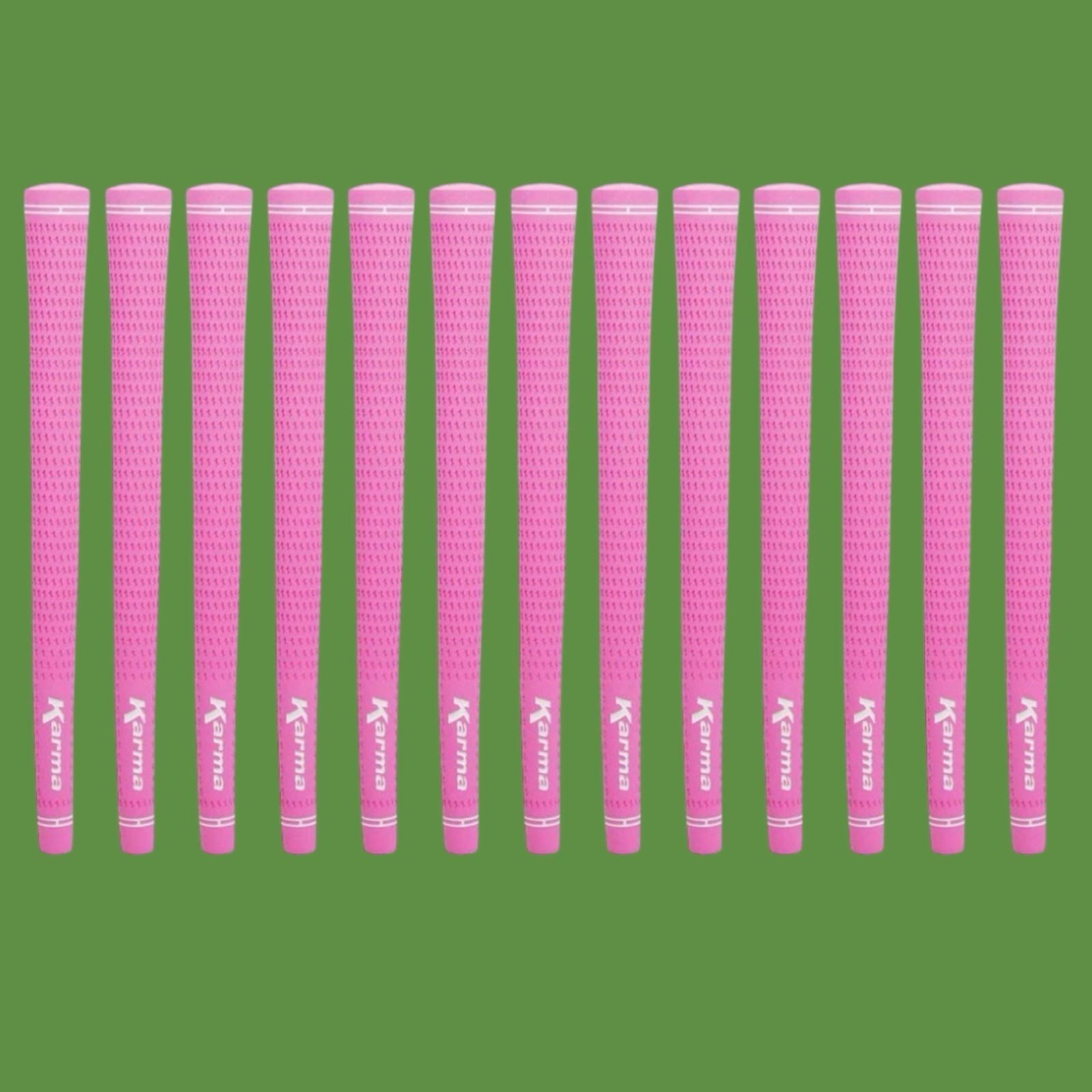 Karma Velour Lady Pink Golf Grips Set of 13 Undersize Tour Velvet Style New