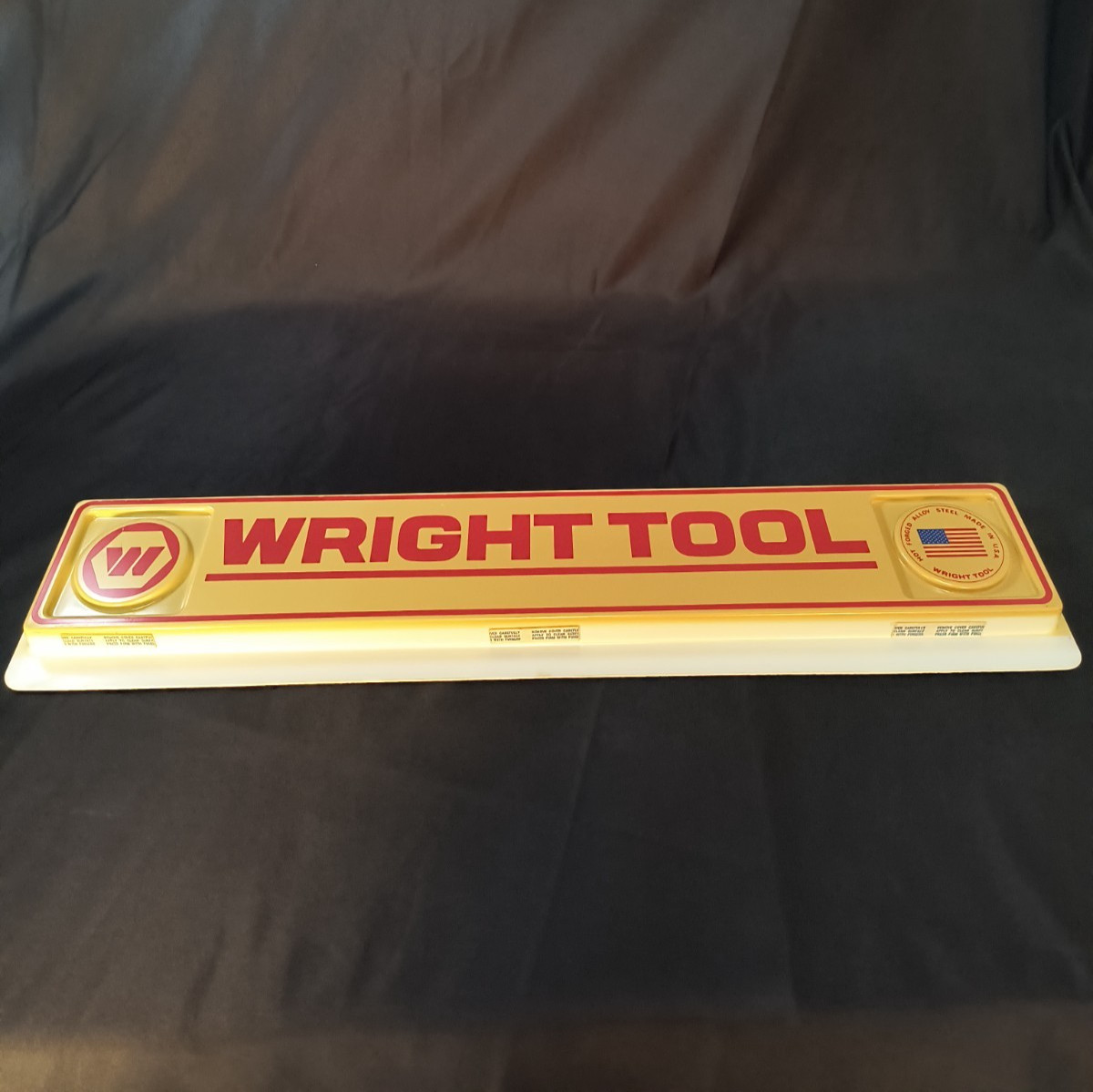 Wright Tool Sign Hot Forged Allow Steel Hardware Store Advertising Display READ