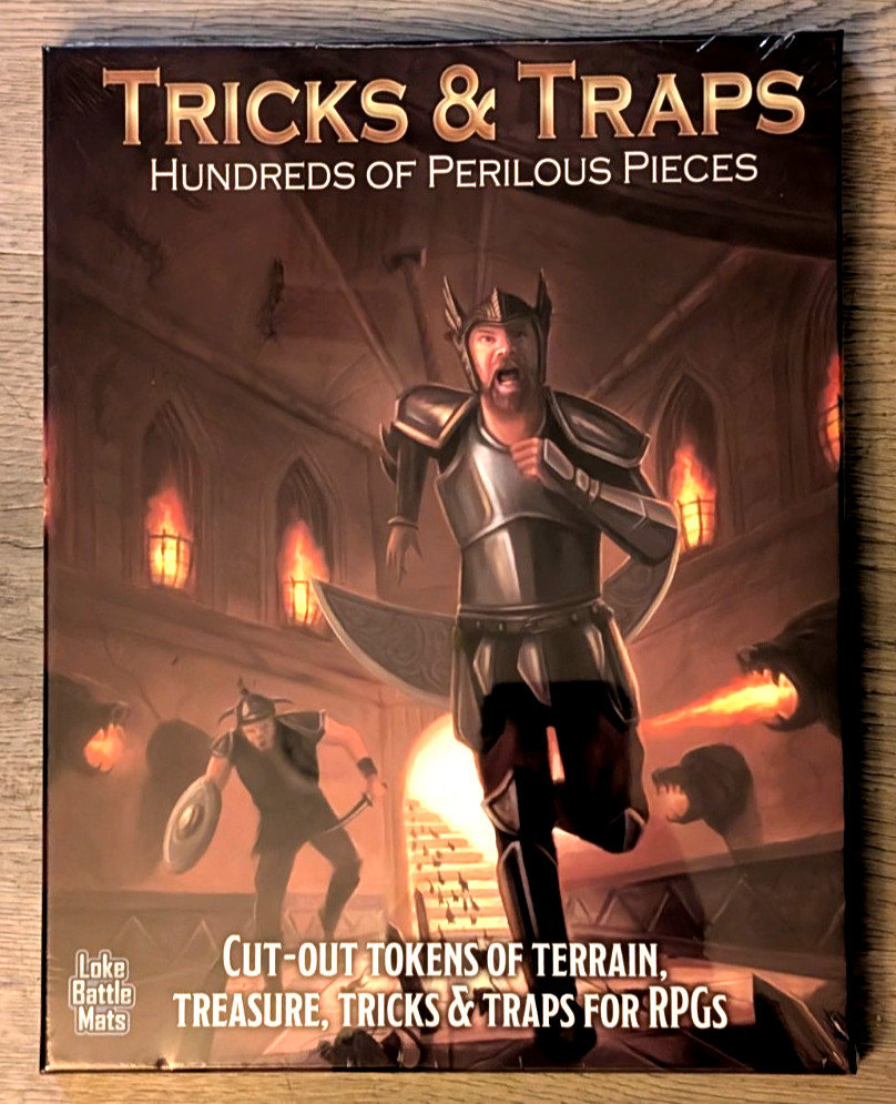 LOKE BATTLE MATS ~ TRICKS & TRAPS ~ 225 CUT=OUT TOKENS ~ 5E COMPATIBLE ~ NISB