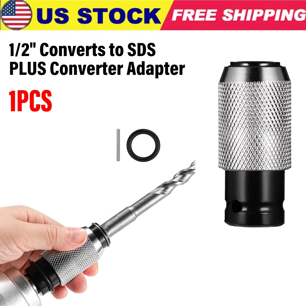 1/2" Converts to SDS PLUS Converter Adapter for Drills / Impact Wrench 1PCS