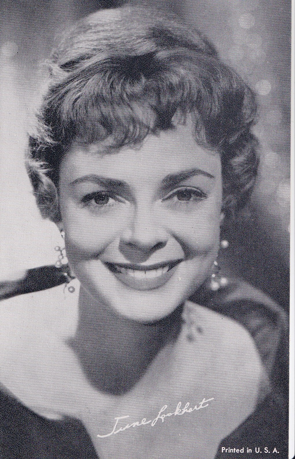 June Lockhart  1960's Vintage TV Arcade Card Lassie Lost in Space