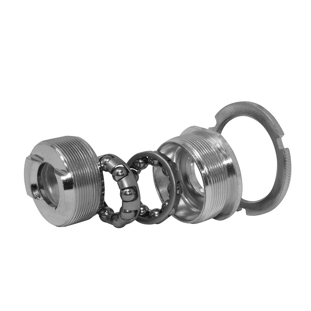 Bottom Bracket Set 3/Piece Crank 1.37x24tpi  65mm Sheel CHROME