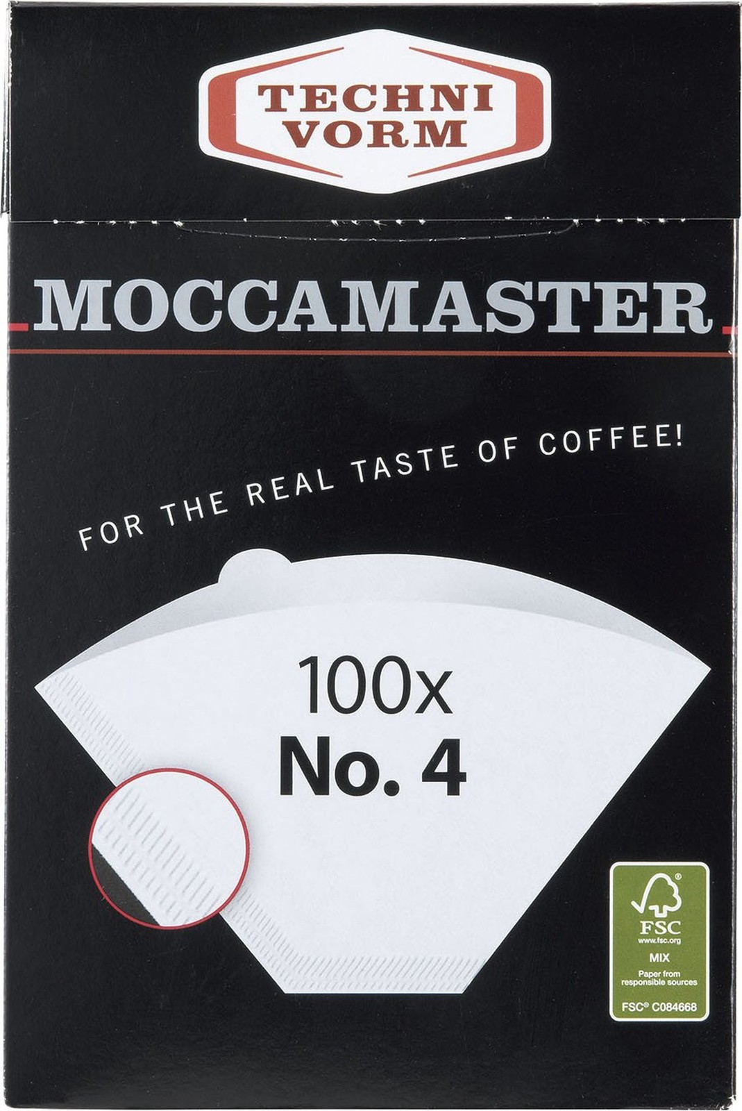 Technivorm Moccamaster #4 White Paper Filters, 100-count per box #4 Filters