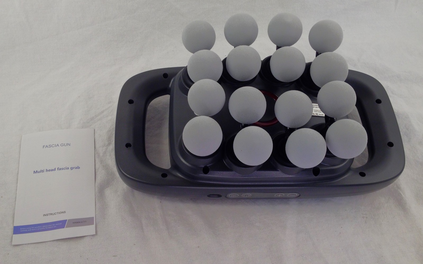 16-Head Massage Gun Set Deep Tissue Percussion Massager 3 Modes & 30 Intensity