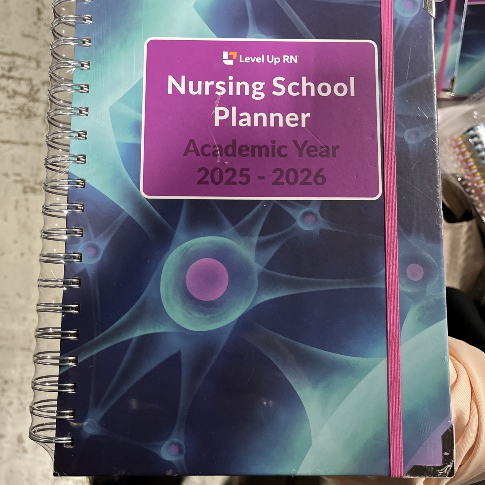 Nursing book  School Planner: 2025-2026 Calendar Year by Level Up Spiral Bound