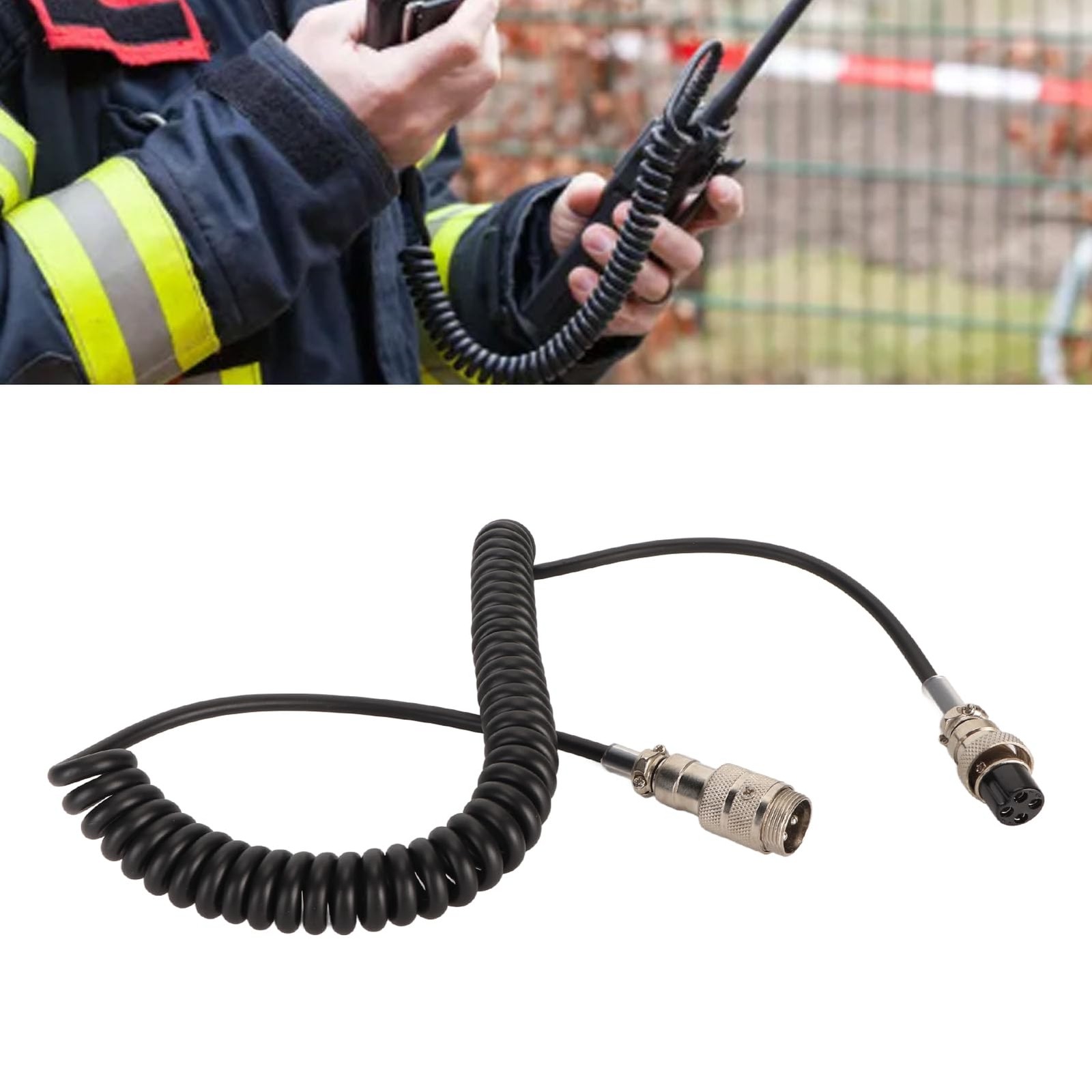 CB Radio Microphone Extension Cord, 4-Pin Male to Female Mic Extension Cable ...