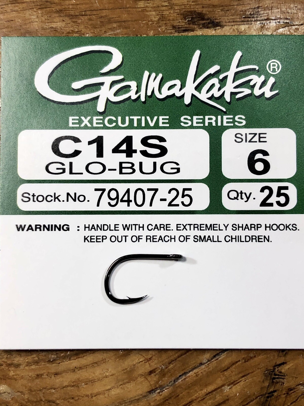 GAMAKATSU C14S GLO BUG EGG HOOK. U PICK SIZE. FLY TYING SALMON, STEELHEAD. BLACK