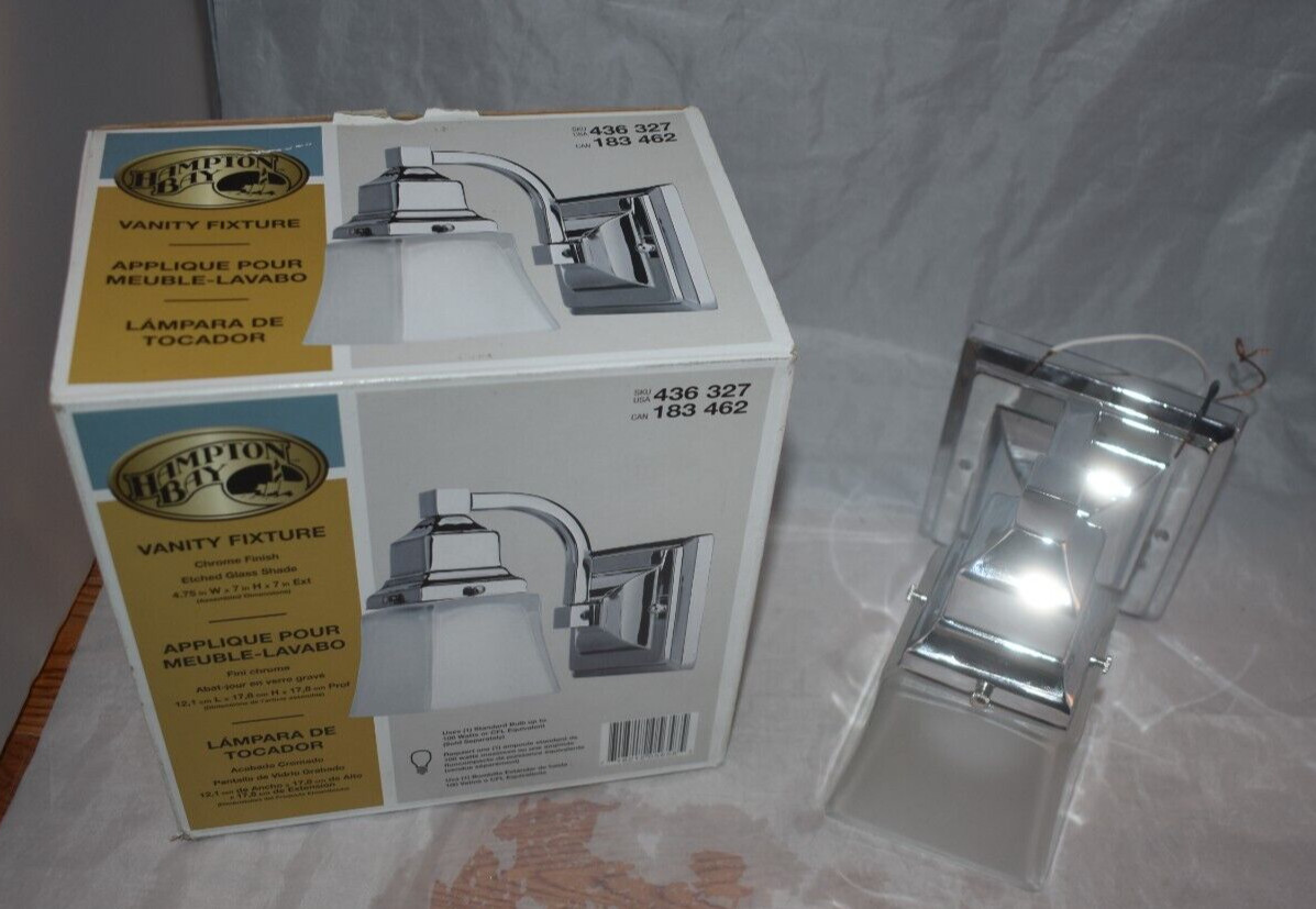 Hampton Bay Vanity Fixture Chrome Finish 436 327 New In Box