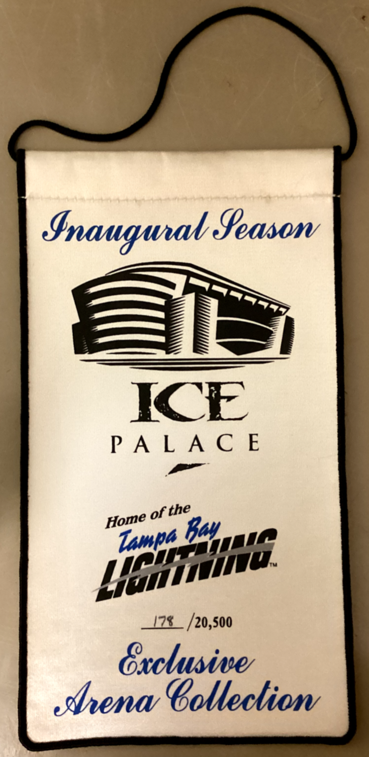 TAMPA BAY LIGHTNING - Inaugural Season Program & Banner Bundle - AUTHENTIC