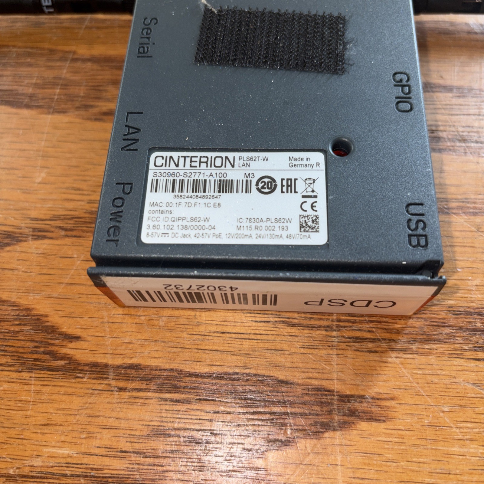 Cinterion Terminals Hardware Interface S30960-S2771-A100