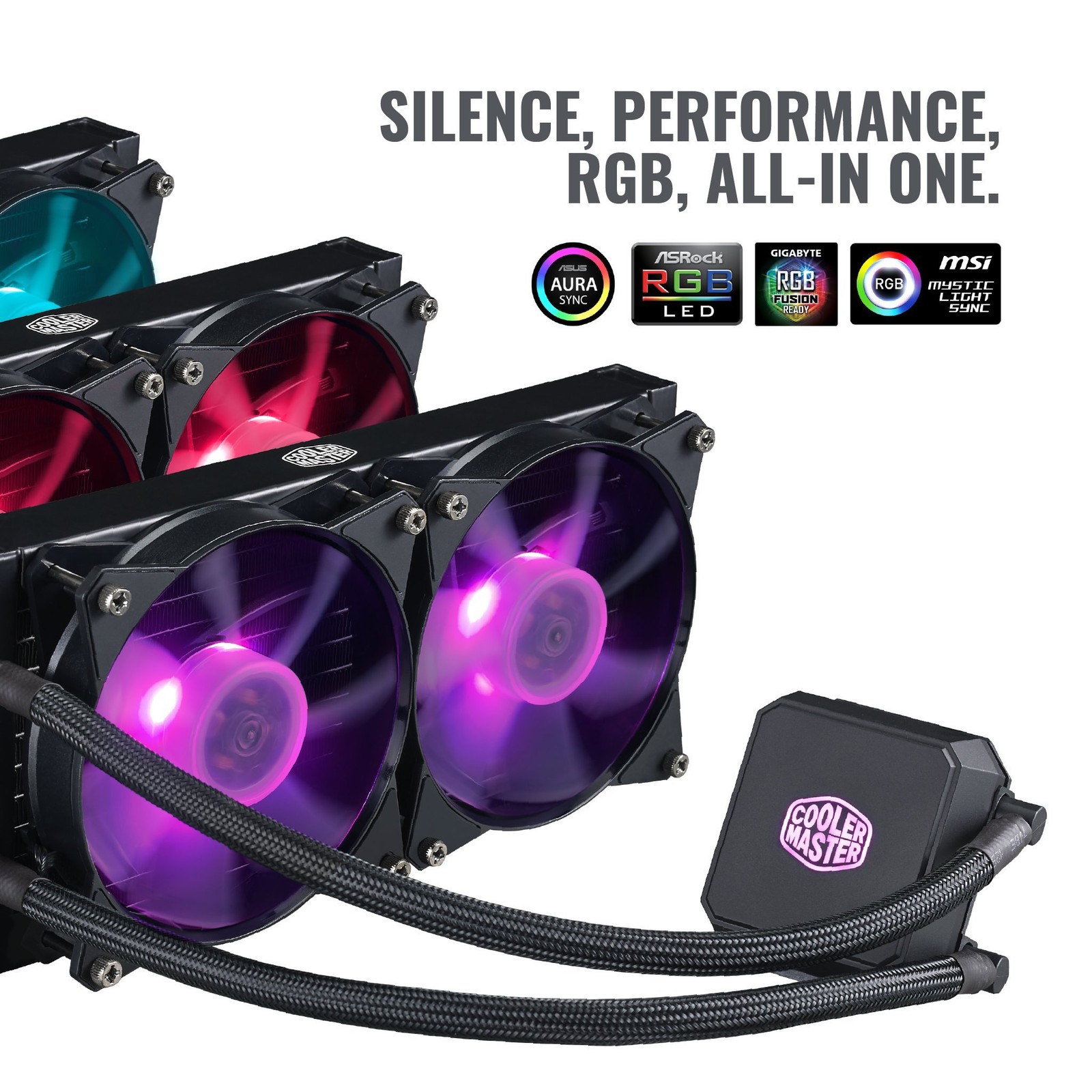Cooler Master Masterliquid Lc240E Rgb Close-Loop Aio Cpu Liquid Cooler 240Mm