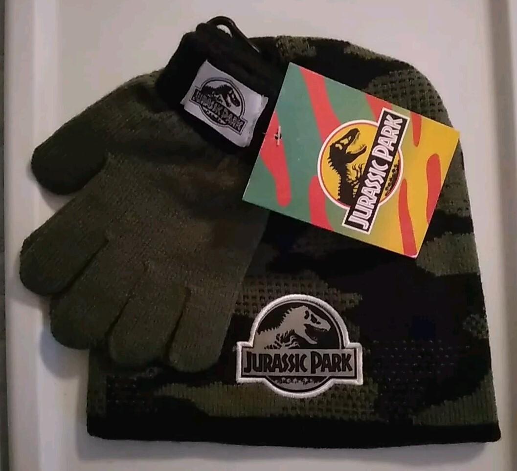 Jurassic Park Boy's Camouflage Beanie                    NWT
