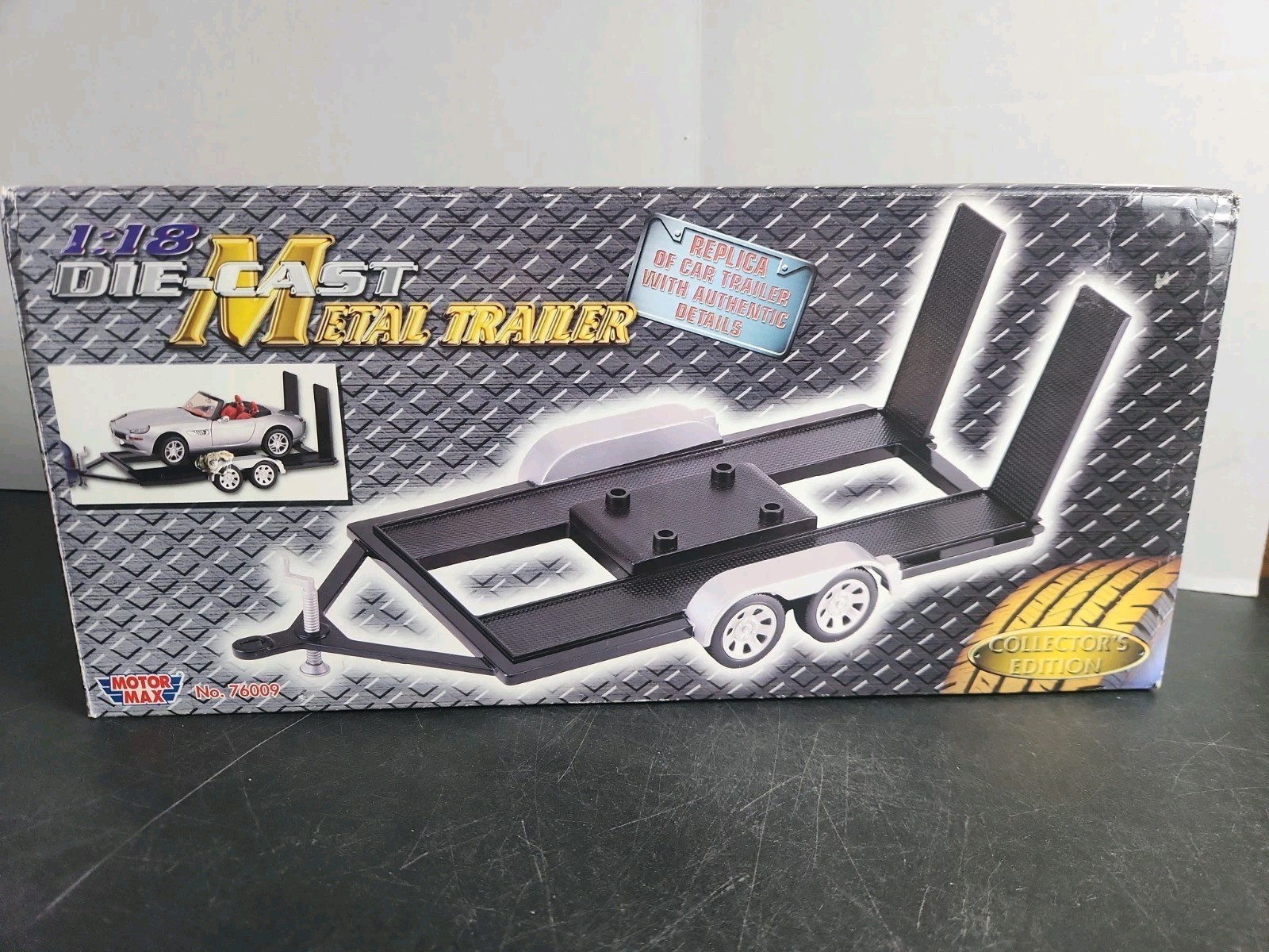 TRAILER FOR 1/18 SCALE DIECAST MODEL BY MOTORMAX 76009