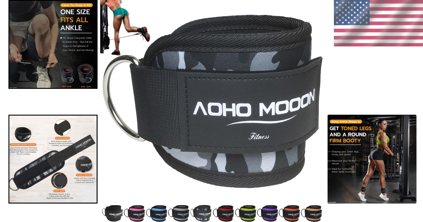 Adjustable Ankle Straps for Cable Machines - Durable and Comfortable Fit